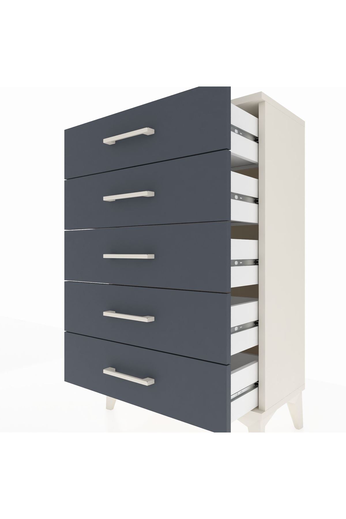 Arges Komodin 5 Çekmeceli 60x30x96 - S14M001V2A