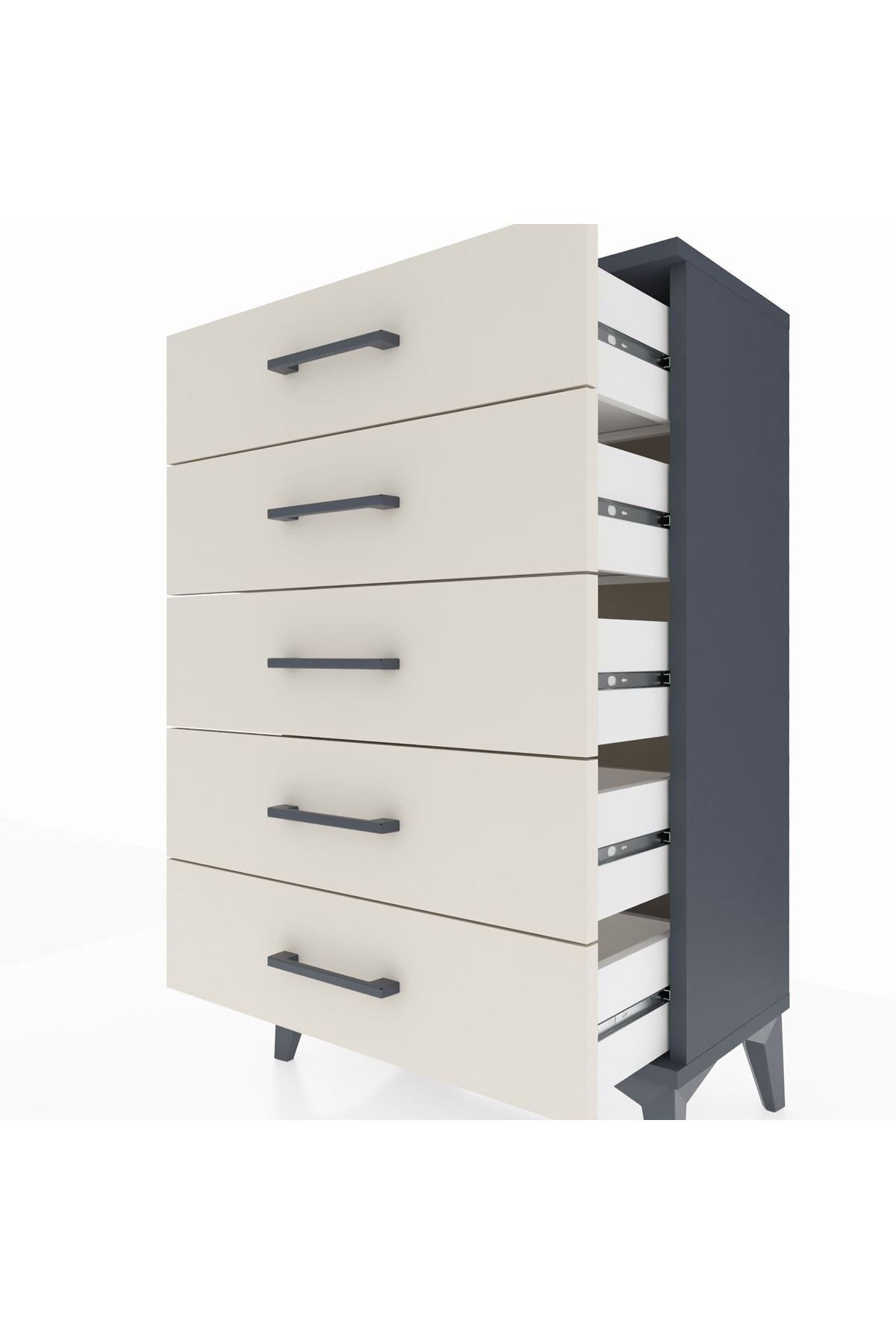 Arges Komodin 5 Çekmeceli 60x30x96 - S14M001V4A
