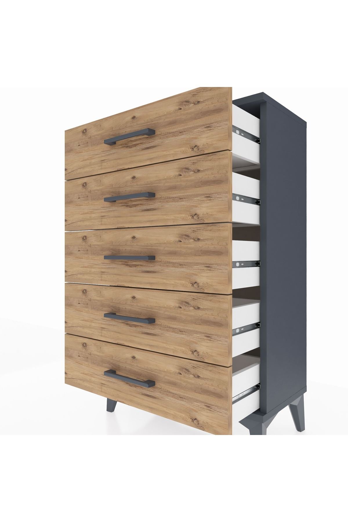 Arges Komodin 5 Çekmeceli 60x30x96 - S14M001V6A