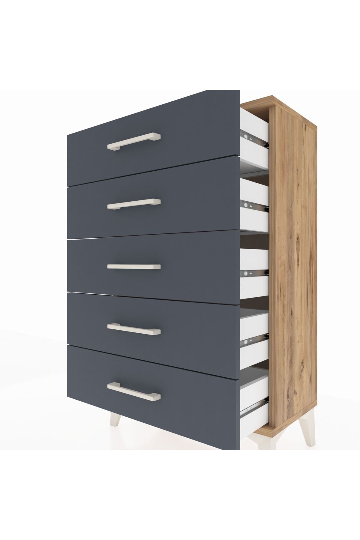 Arges Komodin 5 Çekmeceli 60x30x96 - S14M001V8A