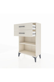 Arges Komodin Tek Raflı 2 Çekmeceli 60x30x96 - S14M003V1A