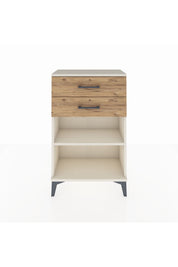 Arges Komodin Tek Raflı 2 Çekmeceli 60x30x96 - S14M003V3A