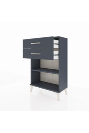 Arges Komodin Tek Raflı 2 Çekmeceli 60x30x96 - S14M003V5A