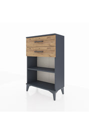 Arges Komodin Tek Raflı 2 Çekmeceli 60x30x96 - S14M003V6A