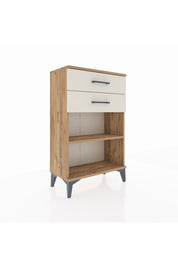 Arges Komodin Tek Raflı 2 Çekmeceli 60x30x96 - S14M003V7A