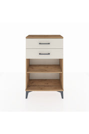 Arges Komodin Tek Raflı 2 Çekmeceli 60x30x96 - S14M003V7A