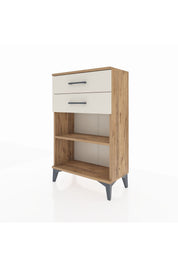 Arges Komodin Tek Raflı 2 Çekmeceli 60x30x96 - S14M003V7A