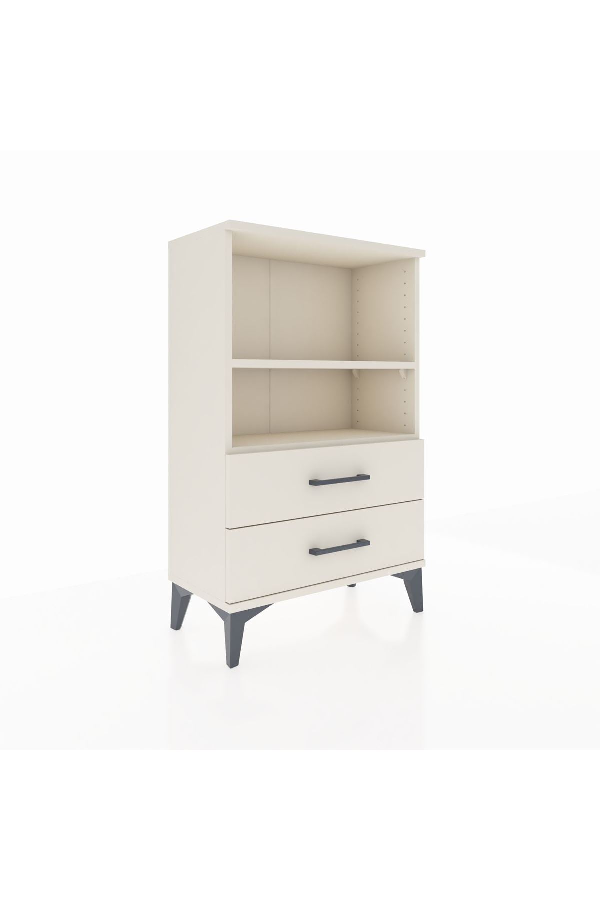 Arges Komodin 2 Raflı 2 Çekmeceli 60x30x96 - S14M004V1A