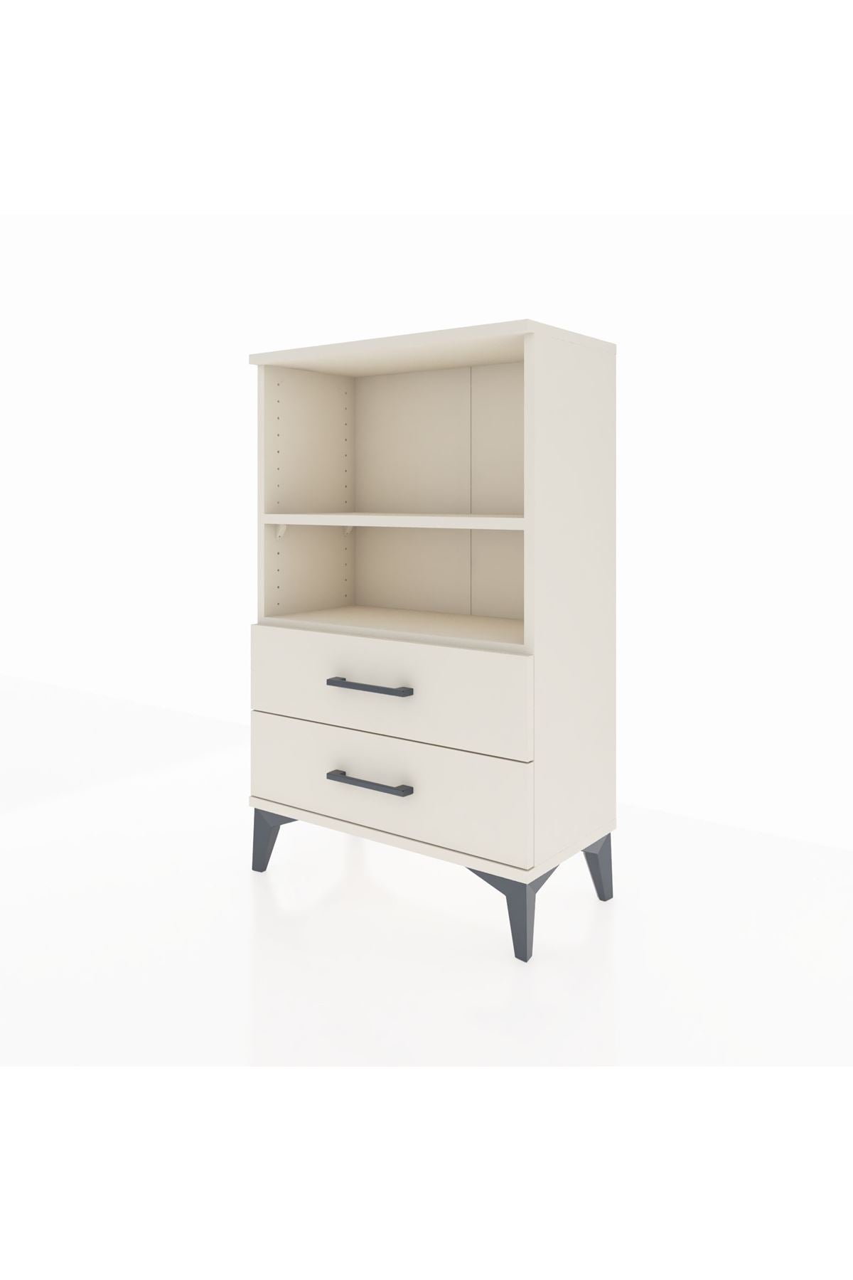 Arges Komodin 2 Raflı 2 Çekmeceli 60x30x96 - S14M004V1A