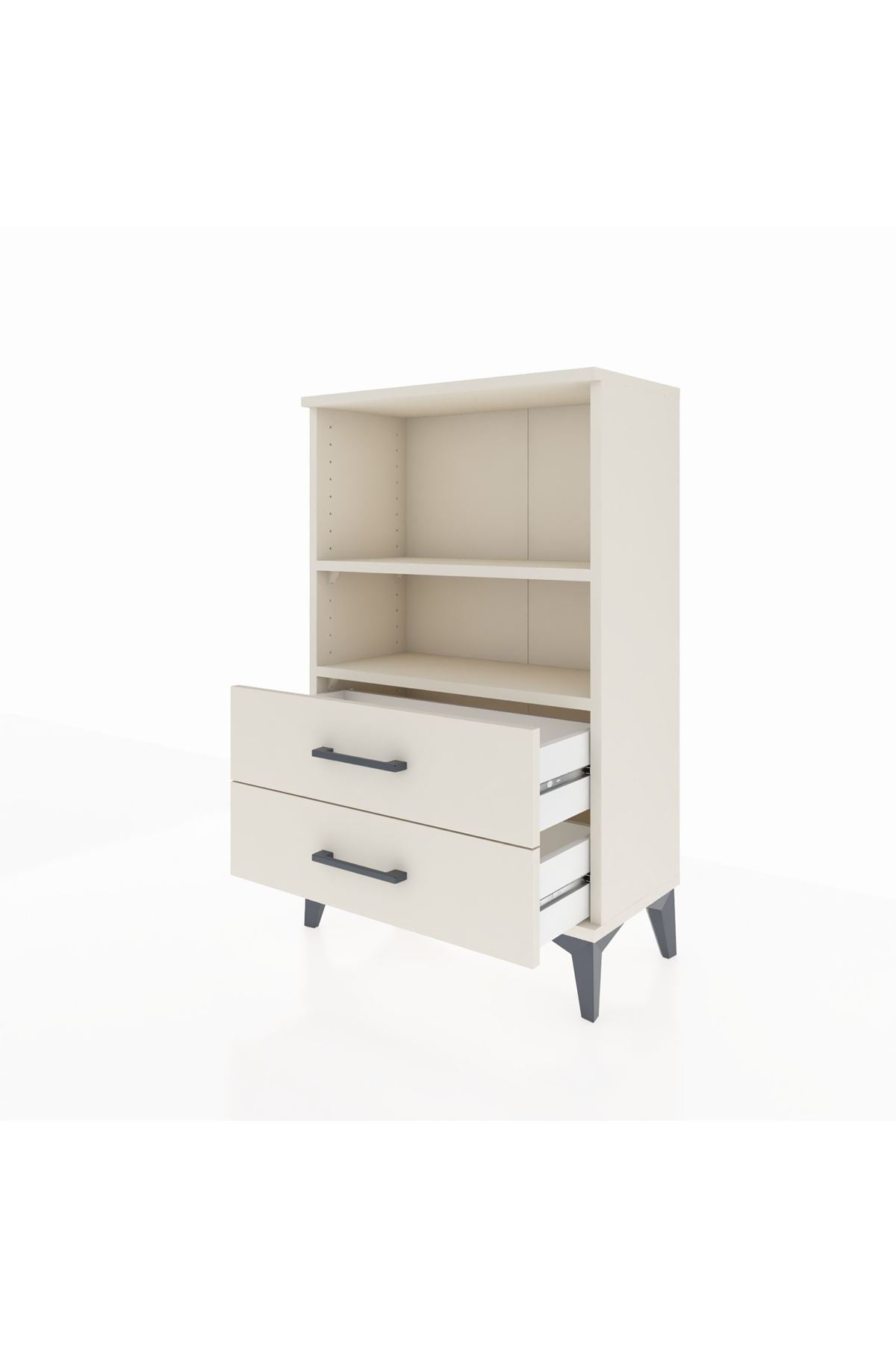 Arges Komodin 2 Raflı 2 Çekmeceli 60x30x96 - S14M004V1A