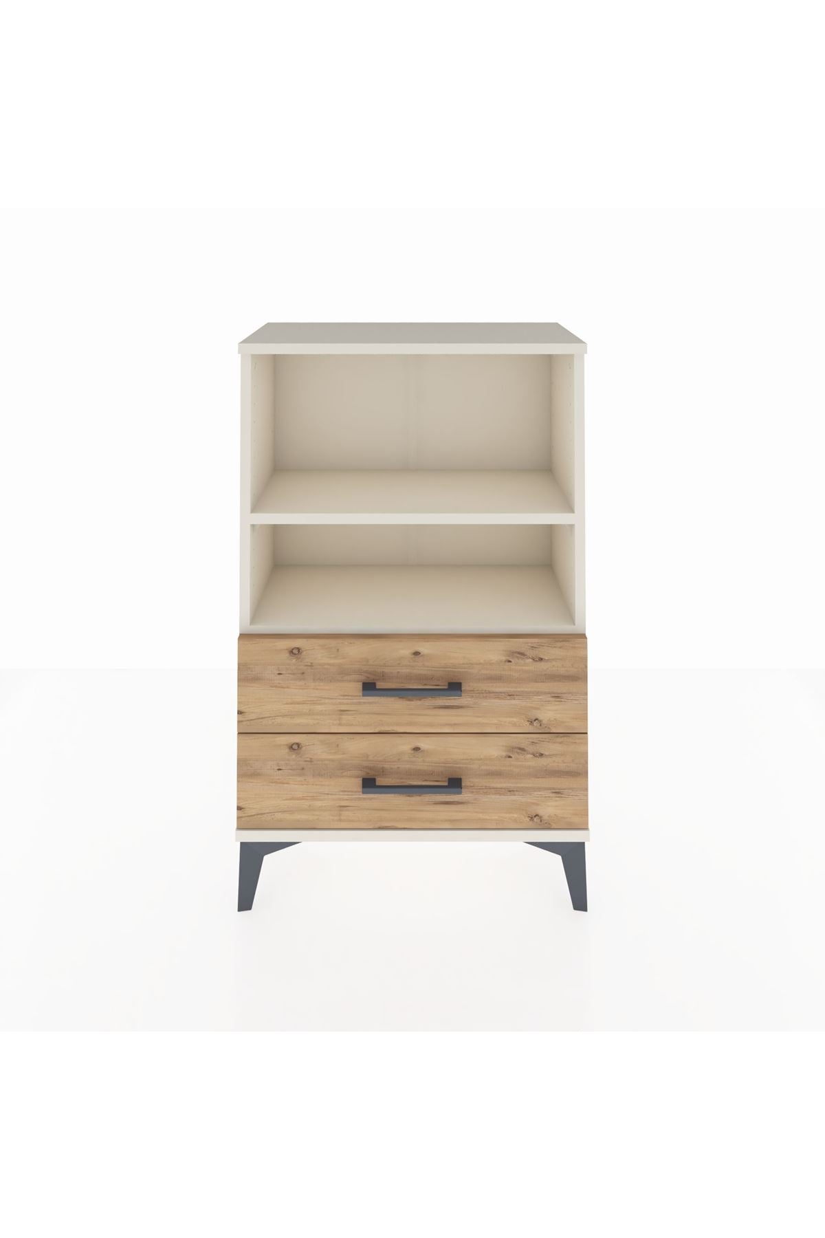 Arges Komodin 2 Raflı 2 Çekmeceli 60x30x96 - S14M004V3A