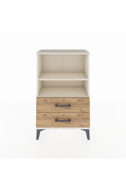 Arges Komodin 2 Raflı 2 Çekmeceli 60x30x96 - S14M004V3A