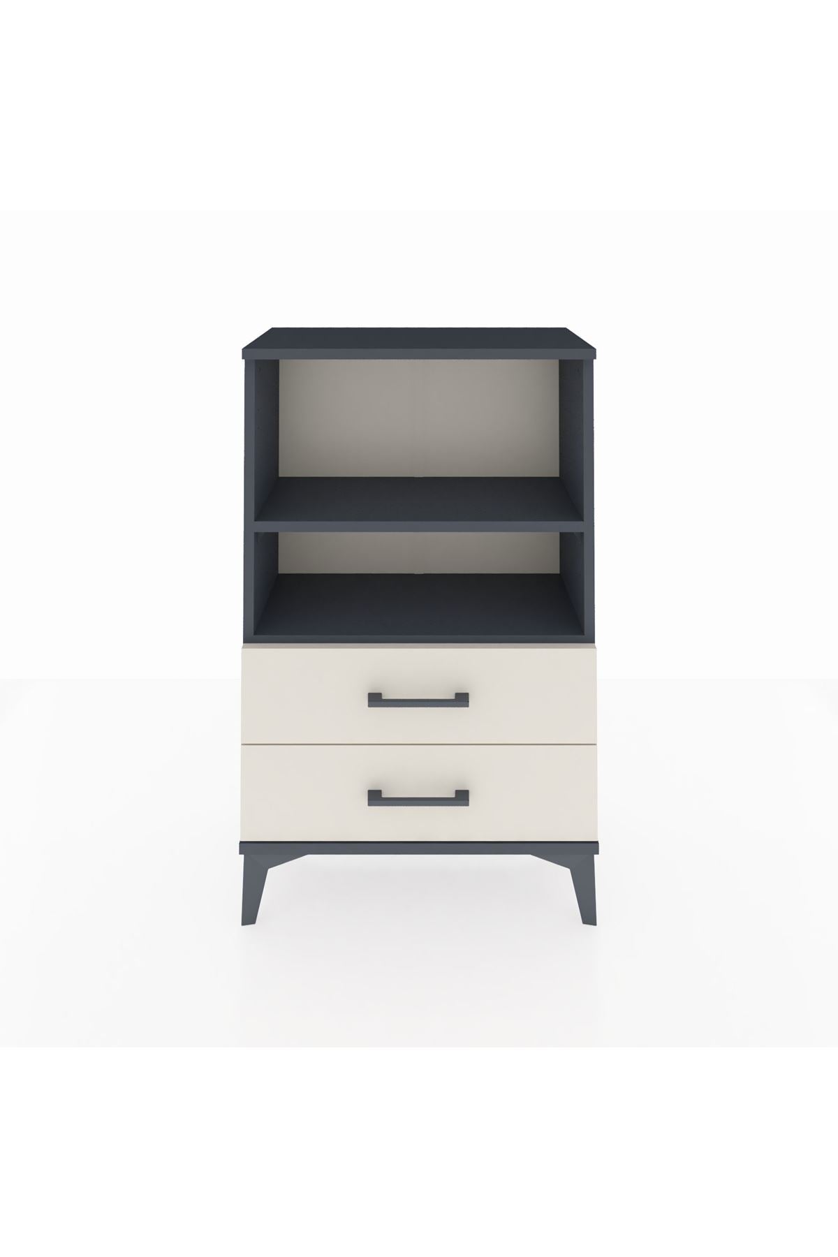 Arges Komodin 2 Raflı 2 Çekmeceli 60x30x96 - S14M004V4A