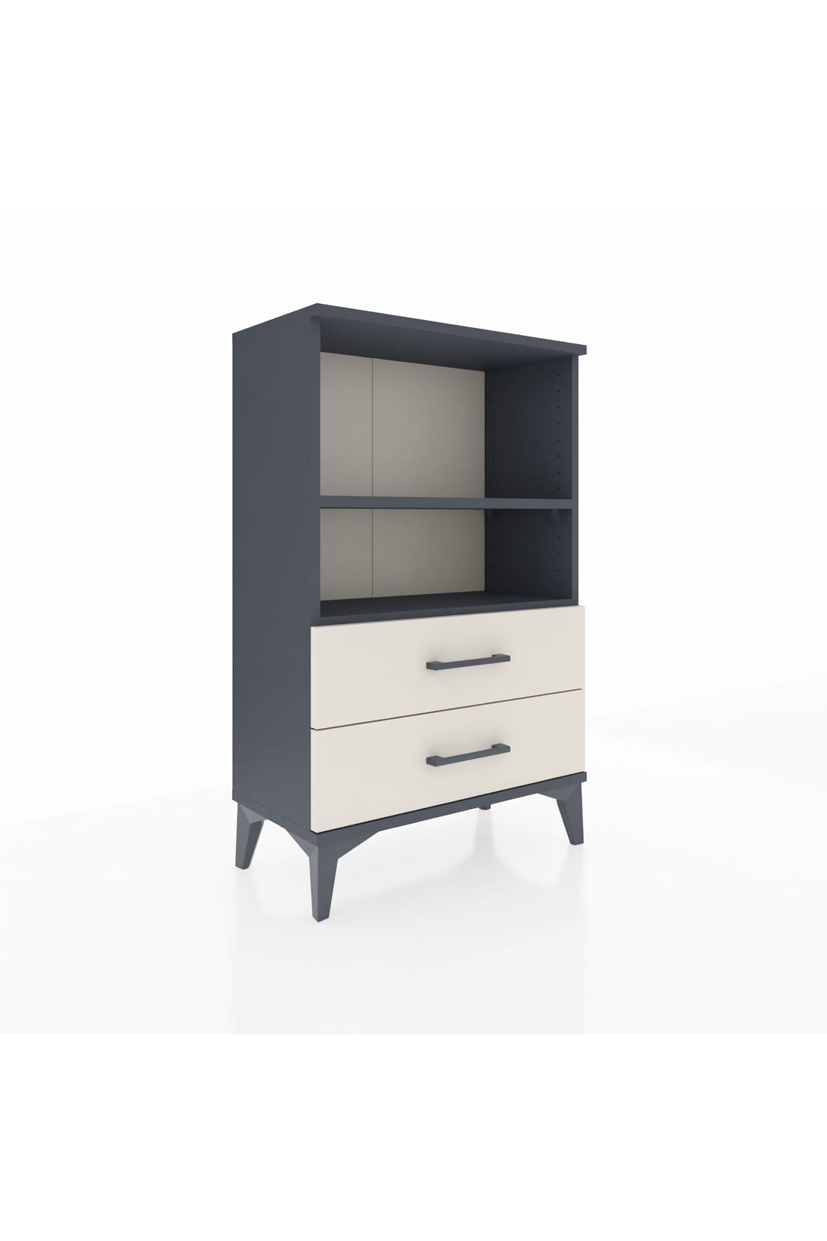 Arges Komodin 2 Raflı 2 Çekmeceli 60x30x96 - S14M004V4A