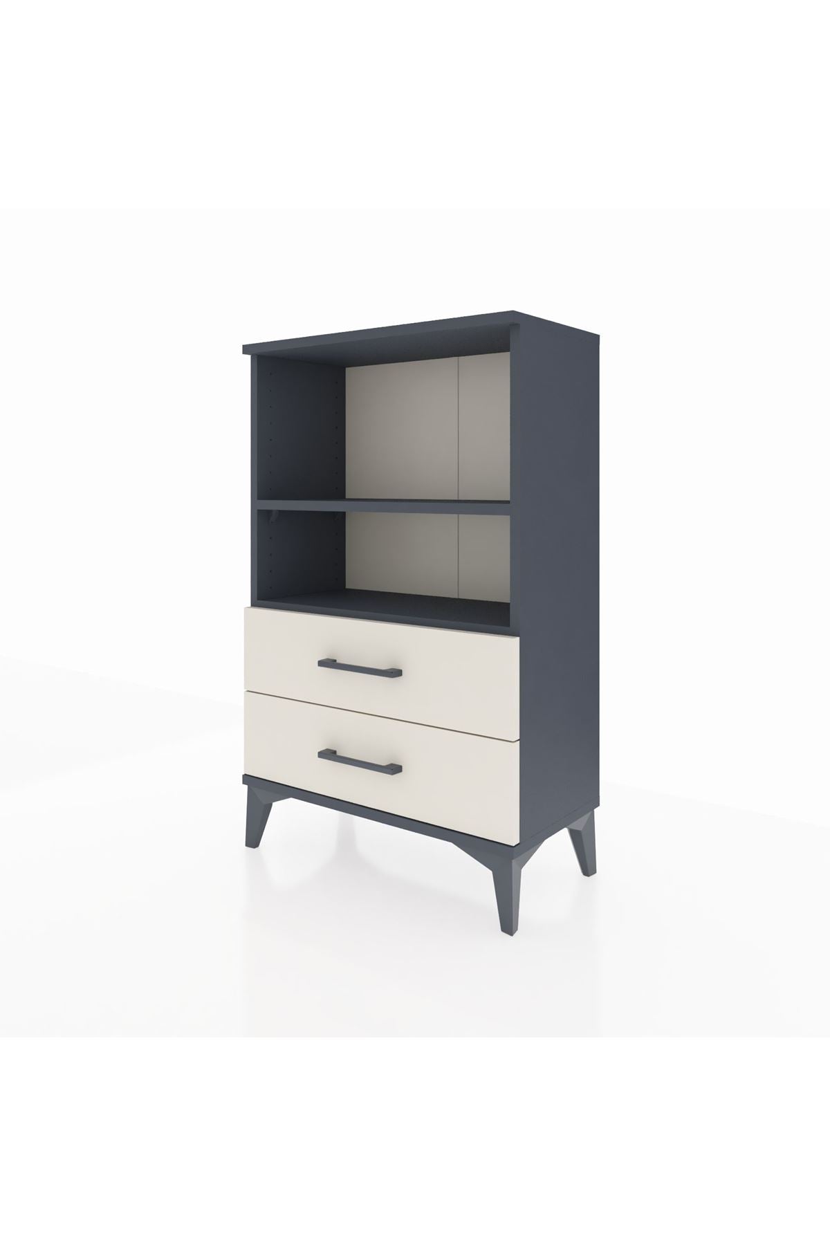 Arges Komodin 2 Raflı 2 Çekmeceli 60x30x96 - S14M004V4A