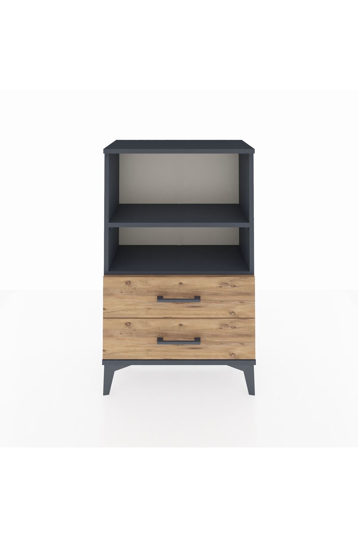 Arges Komodin 2 Raflı 2 Çekmeceli 60x30x96 - S14M004V6A