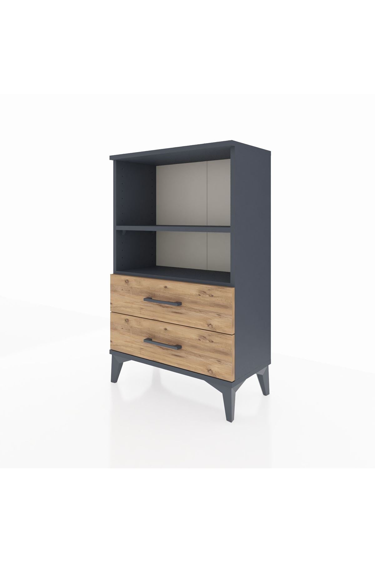 Arges Komodin 2 Raflı 2 Çekmeceli 60x30x96 - S14M004V6A