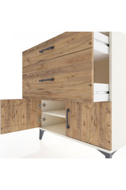 Hyperion Şifonyer Tek Raflı 2 Çekmeceli 2 Kapaklı 88x44x96 - S37M115V3B