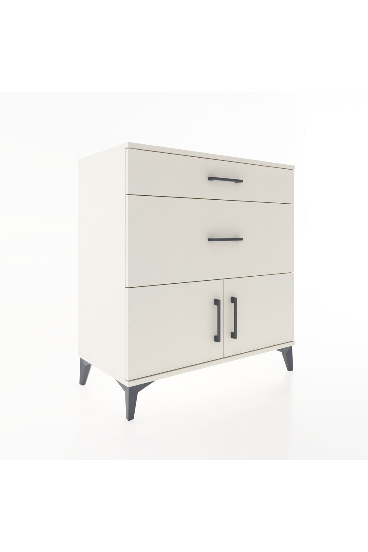 Hyperion Şifonyer 2 Çekmeceli 2 Kapaklı 88x44x96 - S37M116V1B