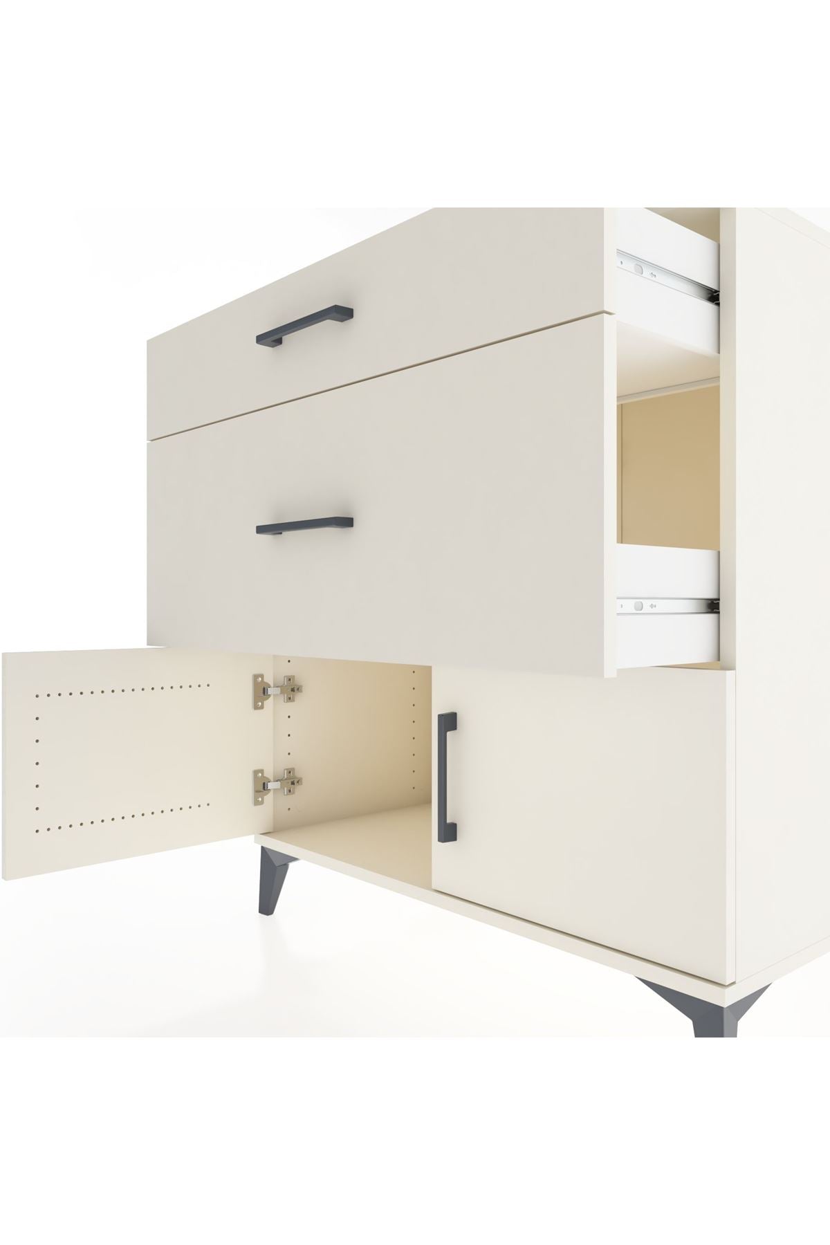 Hyperion Şifonyer 2 Çekmeceli 2 Kapaklı 88x44x96 - S37M116V1B