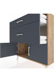 Hyperion Şifonyer 2 Çekmeceli 2 Kapaklı 88x44x96 - S37M116V8B
