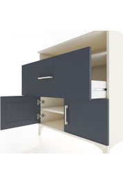 Hyperion Şifonyer 2 Raflı Tek Çekmeceli 2 Kapaklı 88x44x96 - S37M117V2B