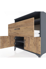 Hyperion Şifonyer 2 Raflı Tek Çekmeceli 2 Kapaklı 88x44x96 - S37M117V6B