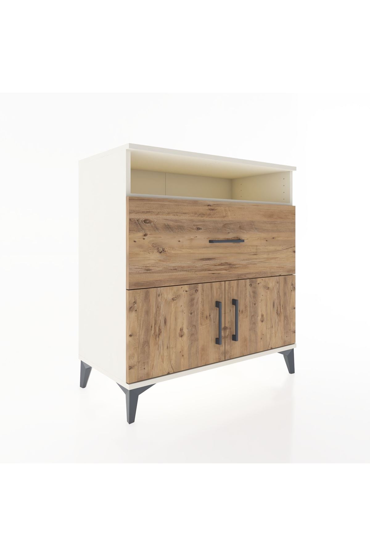 Hyperion Şifonyer Tek Raflı Tek Çekmeceli 2 Kapaklı 88x44x96 - S37M118V3B