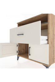 Hyperion Şifonyer Tek Raflı Tek Çekmeceli 2 Kapaklı 88x44x96 - S37M118V7B