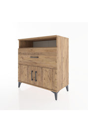 Hyperion Şifonyer Tek Raflı Tek Çekmeceli 2 Kapaklı 88x44x96 - S37M118V9B