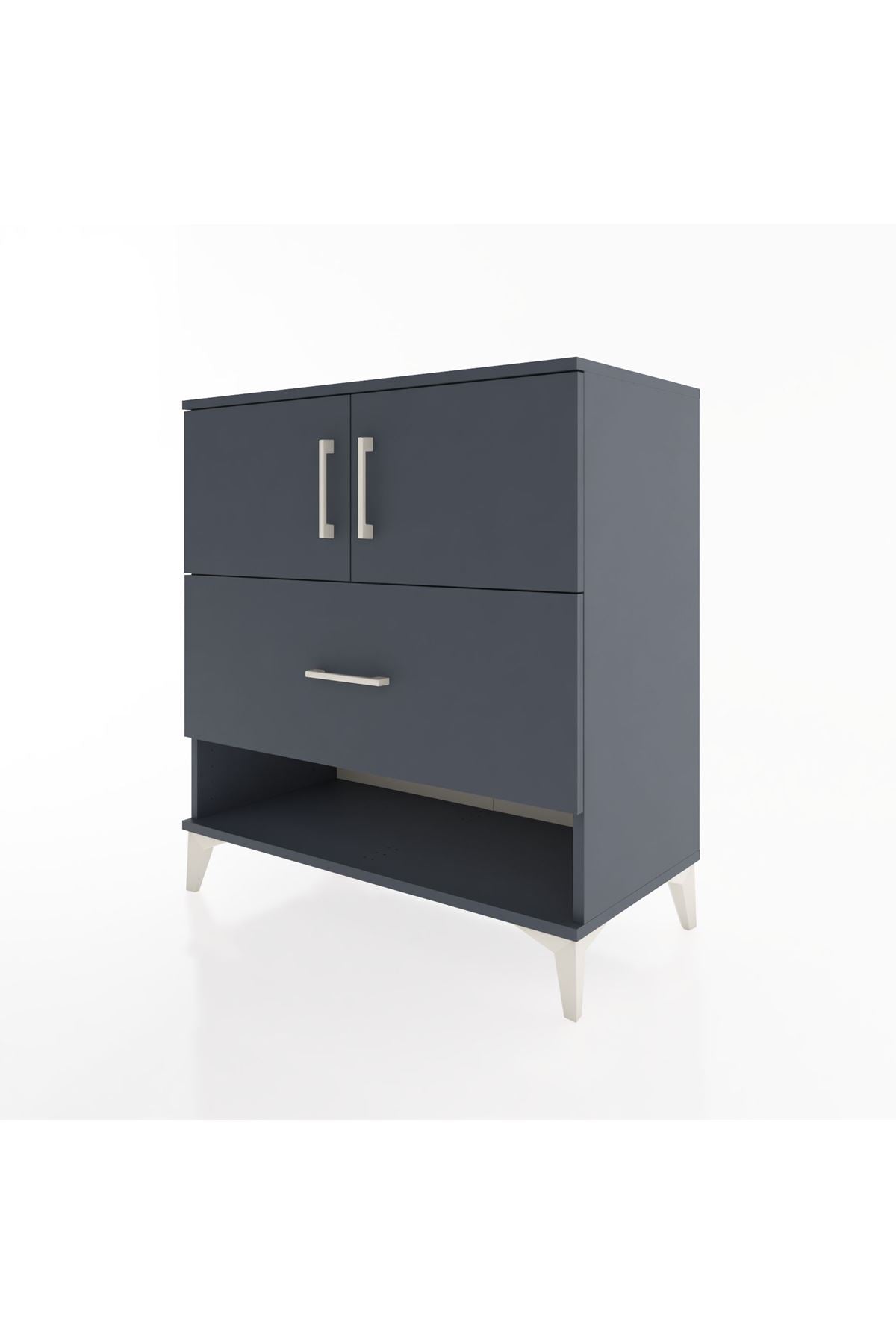 Hyperion Şifonyer 2 Raflı Tek Çekmeceli 2 Kapaklı 88x44x96 - S37M119V5B
