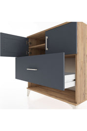 Hyperion Şifonyer 2 Raflı Tek Çekmeceli 2 Kapaklı 88x44x96 - S37M119V8B