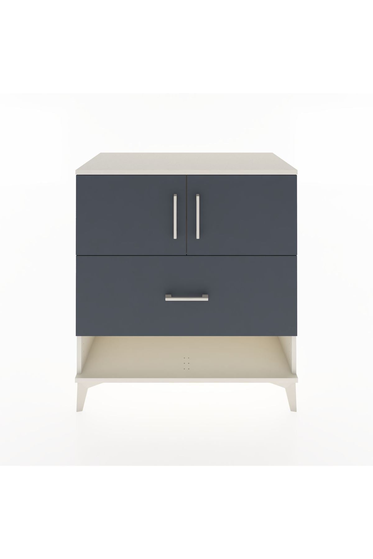 Hyperion Şifonyer Tek Raflı Tek Çekmeceli 2 Kapaklı 88x44x96 - S37M120V2B