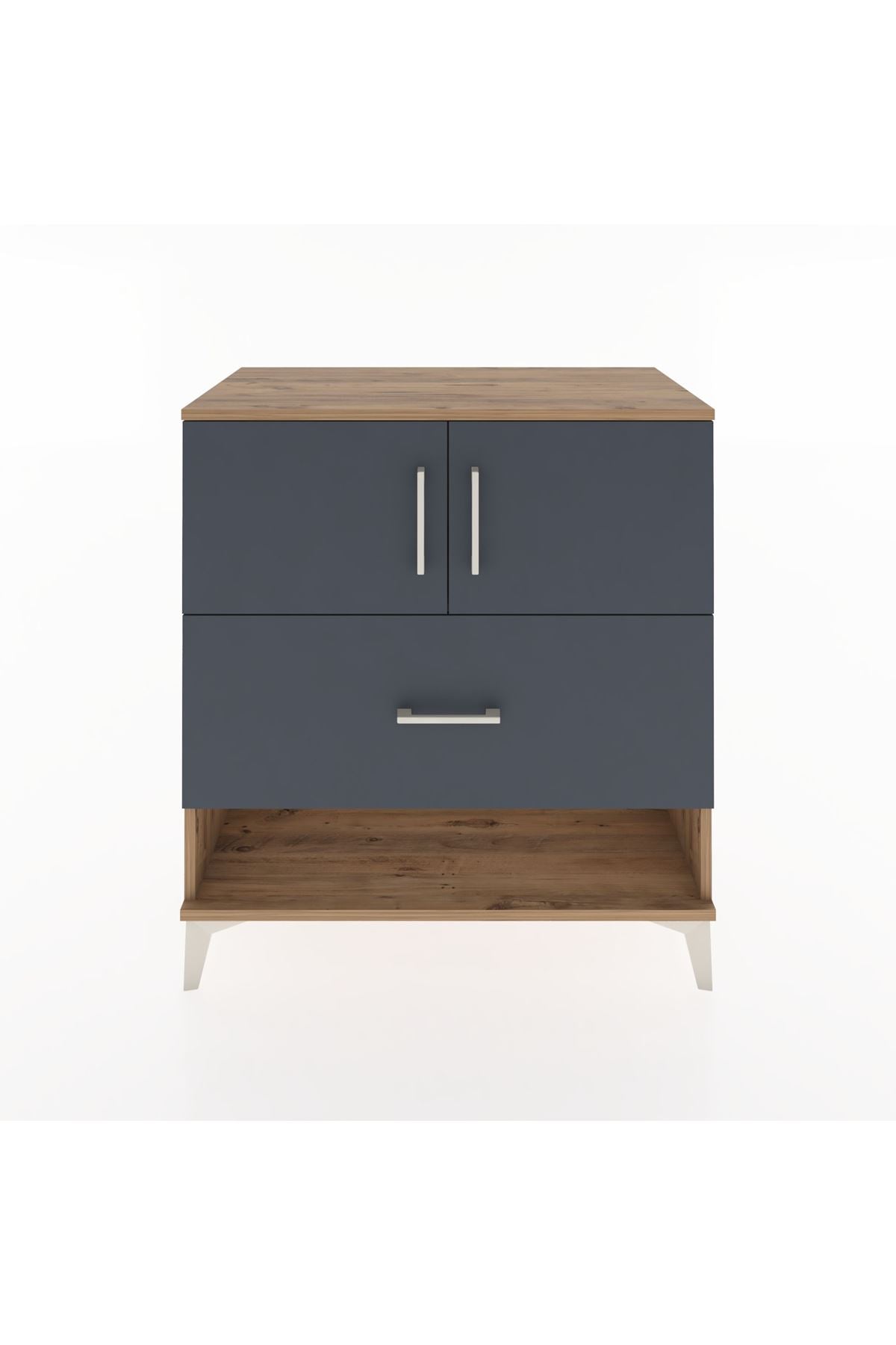 Hyperion Şifonyer Tek Raflı Tek Çekmeceli 2 Kapaklı 88x44x96 - S37M120V8B