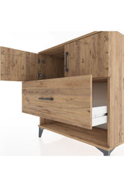 Hyperion Şifonyer Tek Raflı Tek Çekmeceli 2 Kapaklı 88x44x96 - S37M120V9B