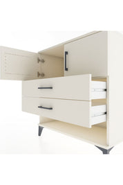 Hyperion Şifonyer Tek Raflı 2 Çekmeceli 2 Kapaklı 88x44x96 - S37M100V1B