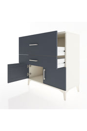 Hyperion Şifonyer 2 Çekmeceli 2 Kapaklı 88x44x96 - S37M106V2B