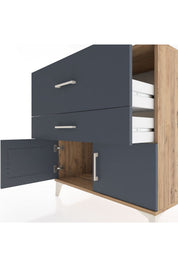 Hyperion Şifonyer 2 Çekmeceli 2 Kapaklı 88x44x96 - S37M106V8B