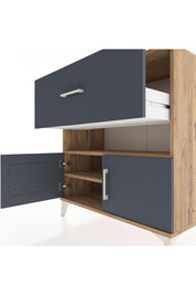 Hyperion Şifonyer 2 Raflı Tek Çekmeceli 2 Kapaklı 88x44x96 - S37M107V8B