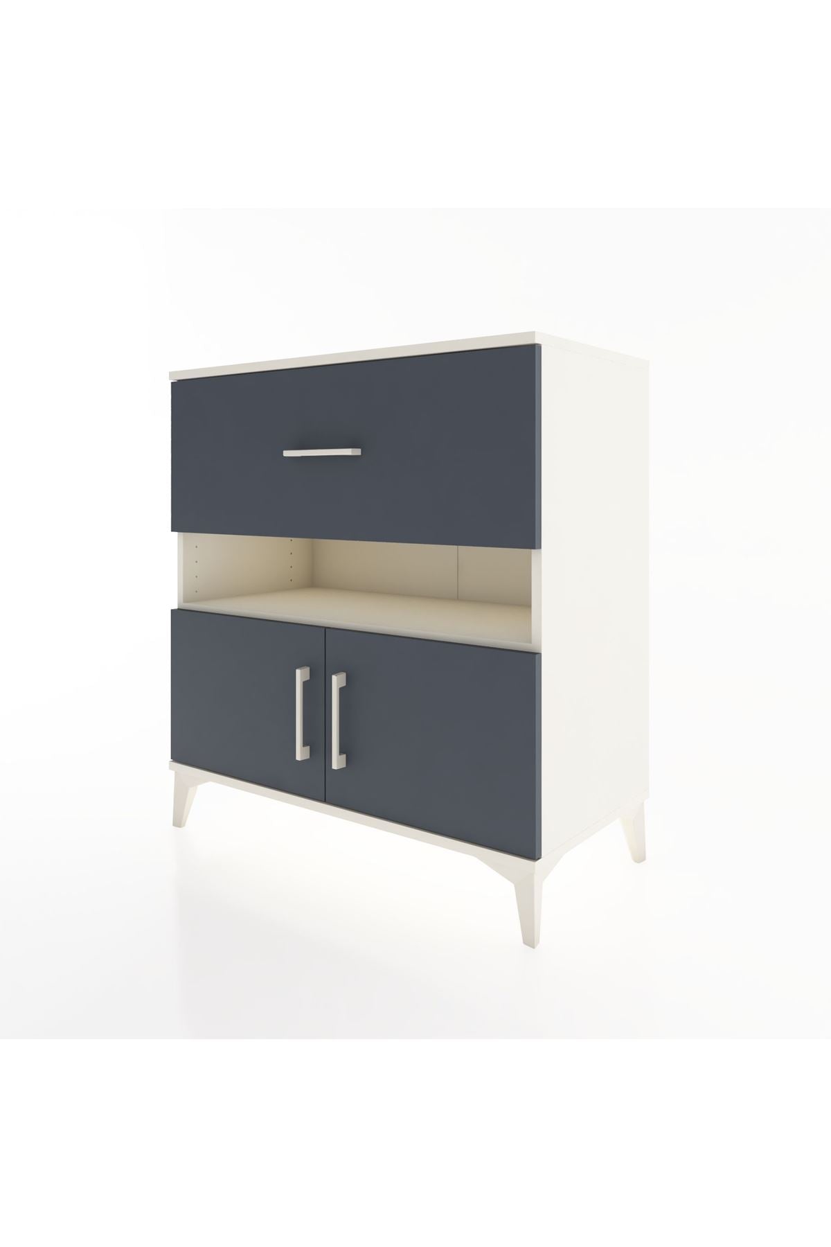 Hyperion Şifonyer Tek Raflı Tek Çekmeceli 2 Kapaklı 88x44x96 - S37M108V2B
