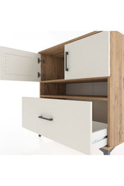 Hyperion Şifonyer 2 Raflı Tek Çekmeceli 2 Kapaklı 88x44x96 - S37M112V7B