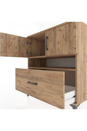 Hyperion Şifonyer 2 Raflı Tek Çekmeceli 2 Kapaklı 88x44x96 - S37M112V9B