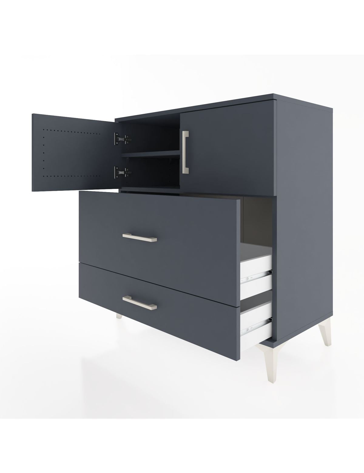 Hyperion Şifonyer 2 Raflı 2 Çekmeceli 2 Kapaklı 88x44x96 - S37M113V5B