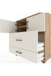 Hyperion Şifonyer 2 Raflı 2 Çekmeceli 2 Kapaklı 88x44x96 - S37M113V7B