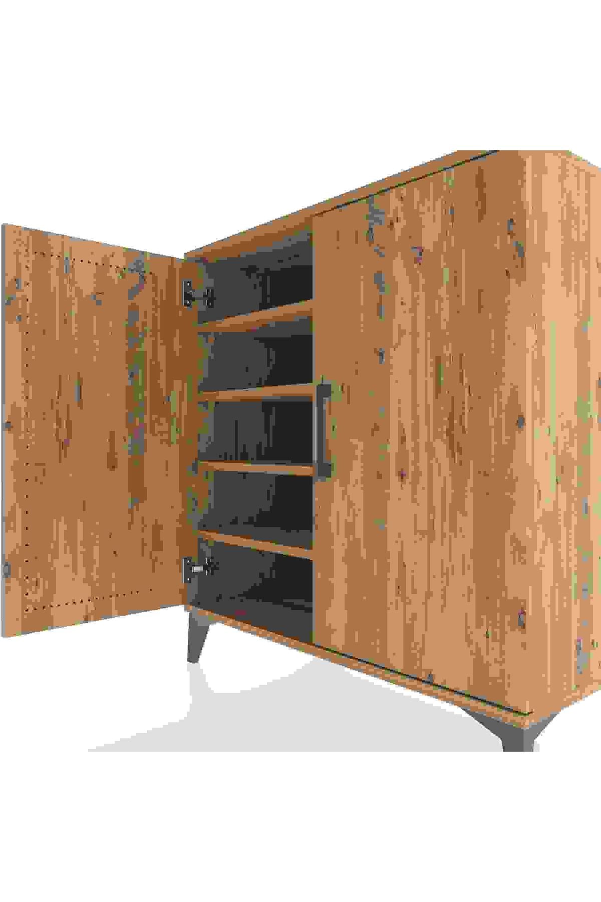 Hyperion Şifonyer 4 Raflı 2 Kapaklı 88x44x96 - S37M086V9B