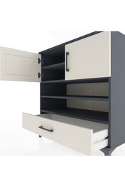 Hyperion Şifonyer 4 Raflı Tek Çekmeceli 2 Kapaklı 88x44x96 - S37M093V4B