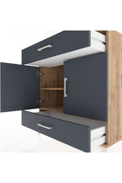 Hyperion Şifonyer 2 Raflı 2 Çekmeceli 2 Kapaklı 88x44x96 - S37M059V8B