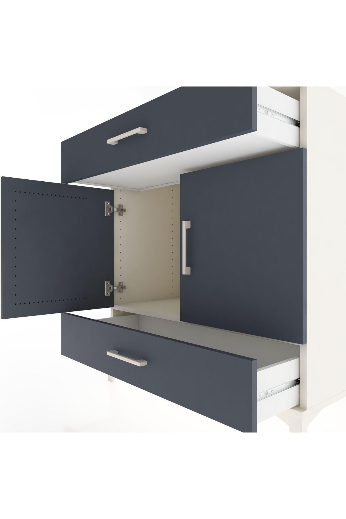 Hyperion Şifonyer 2 Çekmeceli 2 Kapaklı 88x44x96 - S37M060V2B