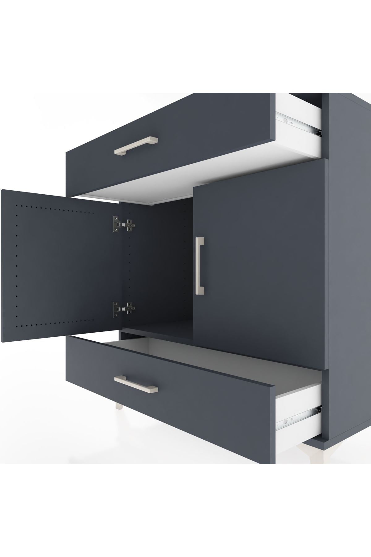 Hyperion Şifonyer 2 Çekmeceli 2 Kapaklı 88x44x96 - S37M060V5B