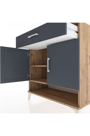 Hyperion Şifonyer 2 Raflı Tek Çekmeceli 2 Kapaklı 88x44x96 - S37M065V8B